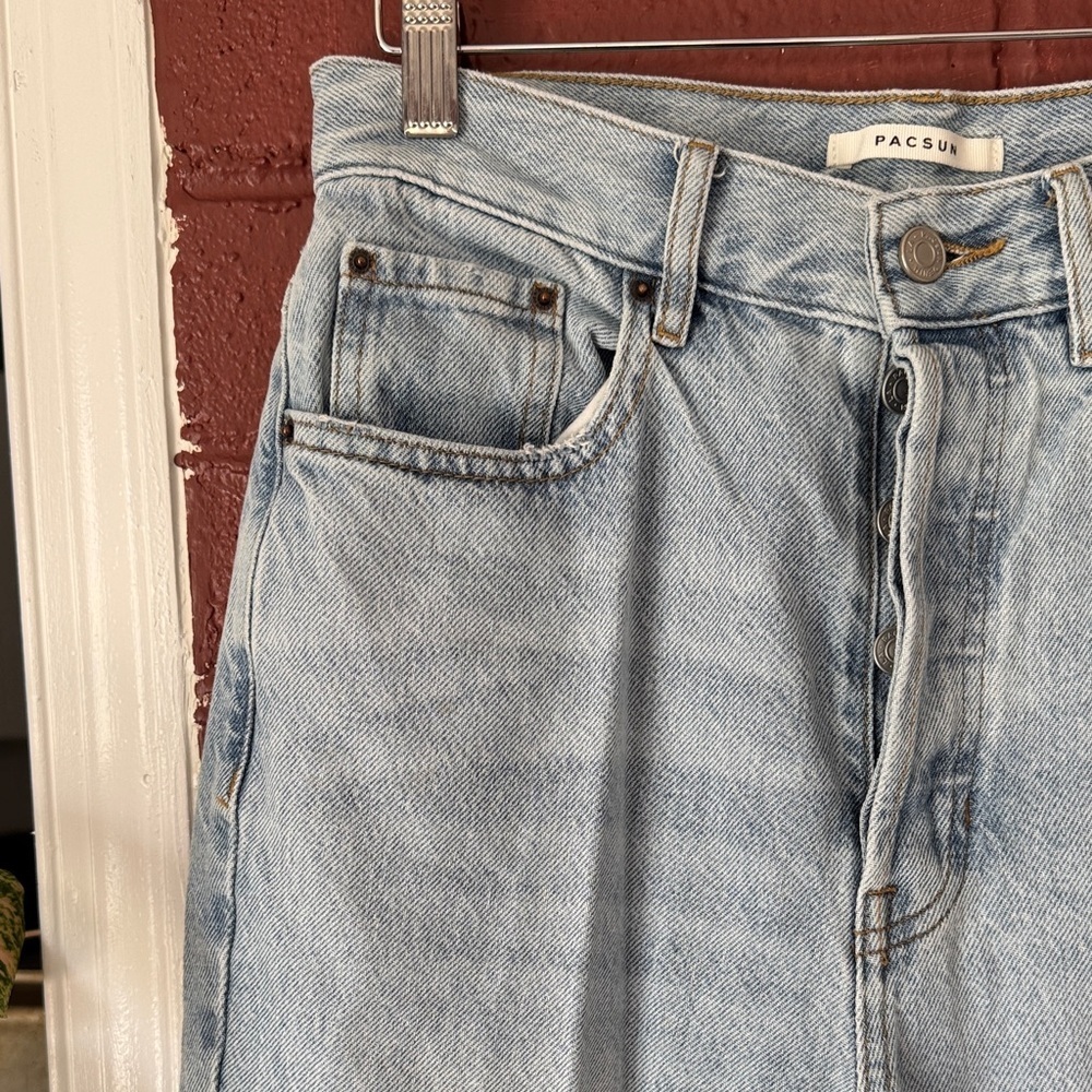 PacSun Light Wash Slim Straight Leg Jeans - Picture 3 of 8
